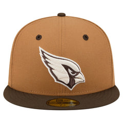 Arizona Cardinals New Era Two-Tone Walnut 59FIFTY Fitted Hat - Light Brown/Dark Brown Hats