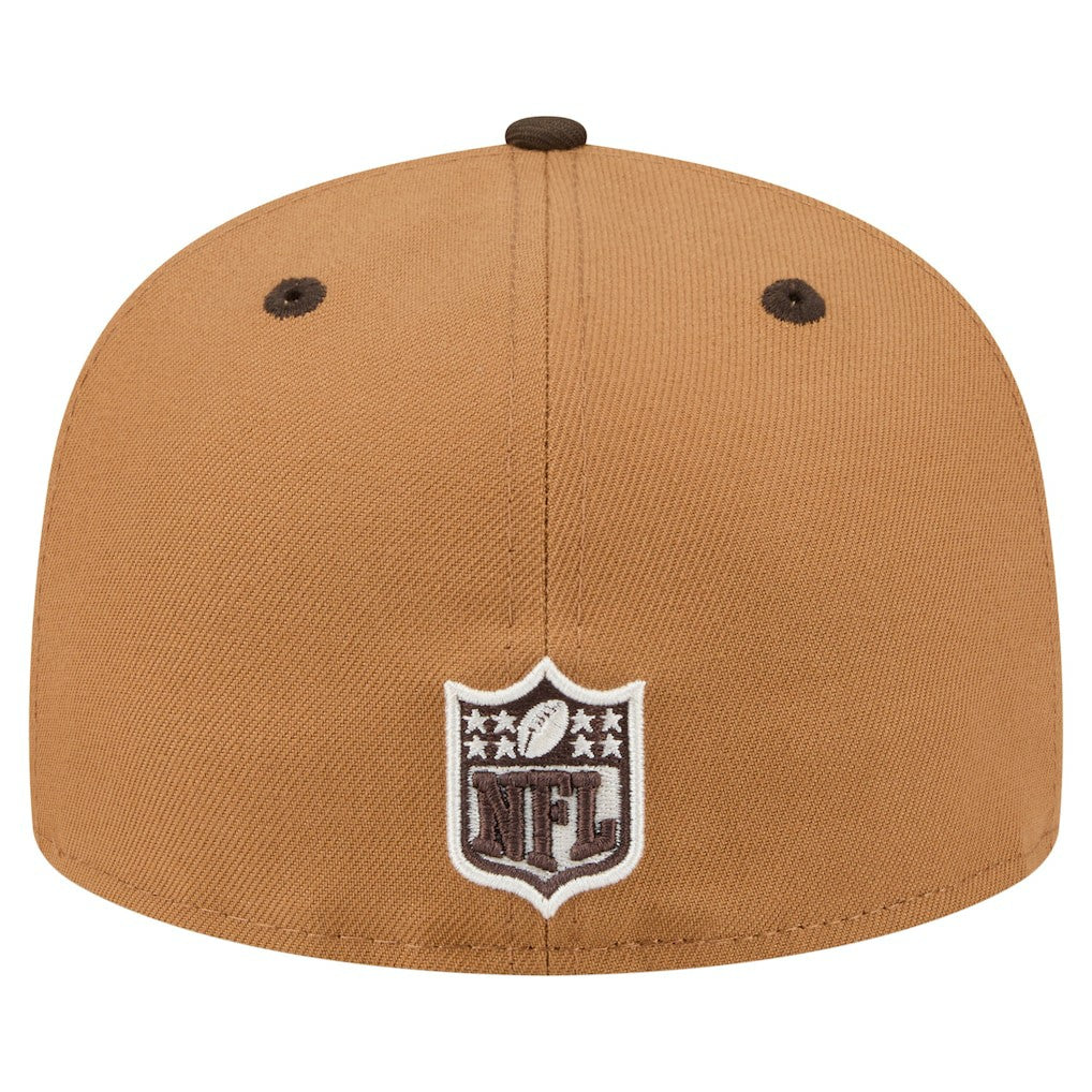 Arizona Cardinals New Era Two-Tone Walnut 59FIFTY Fitted Hat - Light Brown/Dark Brown Hats