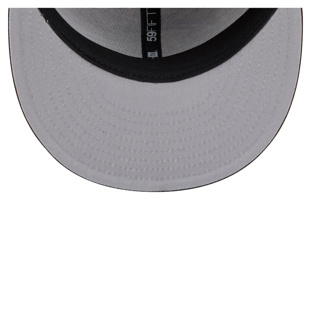 Baltimore Ravens New Era Two-Tone Walnut 59FIFTY Fitted Hat - Light Brown/Dark Brown Hats