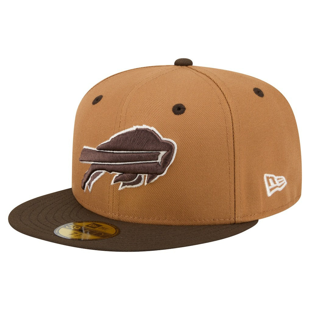 Buffalo Bills New Era Two-Tone Walnut 59FIFTY Fitted Hat - Light Brown/Dark Brown Hats
