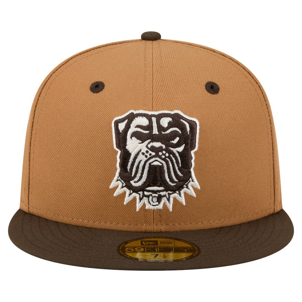 Cleveland Browns New Era Two-Tone Walnut 59FIFTY Fitted Hat - Light Brown/Dark Brown Hats