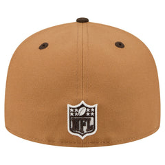 Cleveland Browns New Era Two-Tone Walnut 59FIFTY Fitted Hat - Light Brown/Dark Brown Hats