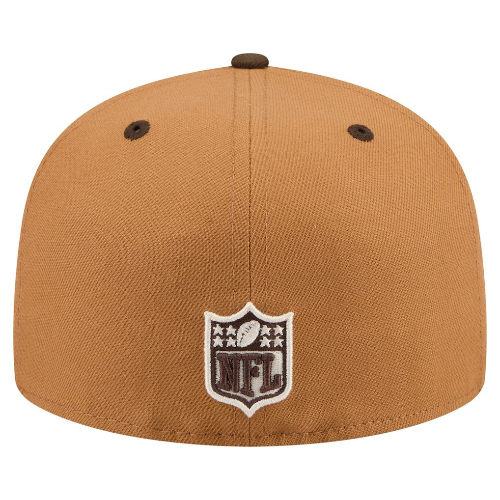 Indianapolis Colts New Era Two-Tone Walnut 59FIFTY Fitted Hat - Light Brown/Dark Brown Hats