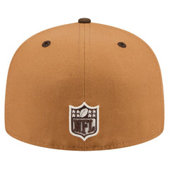 Indianapolis Colts New Era Two-Tone Walnut 59FIFTY Fitted Hat - Light Brown/Dark Brown Hats
