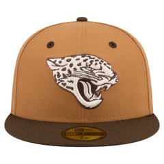Jacksonville Jaguars New Era Two-Tone Walnut 59FIFTY Fitted Hat - Light Brown/Dark Brown Hats