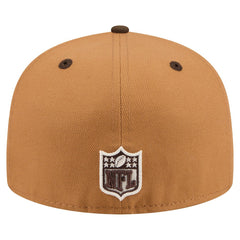 Jacksonville Jaguars New Era Two-Tone Walnut 59FIFTY Fitted Hat - Light Brown/Dark Brown Hats