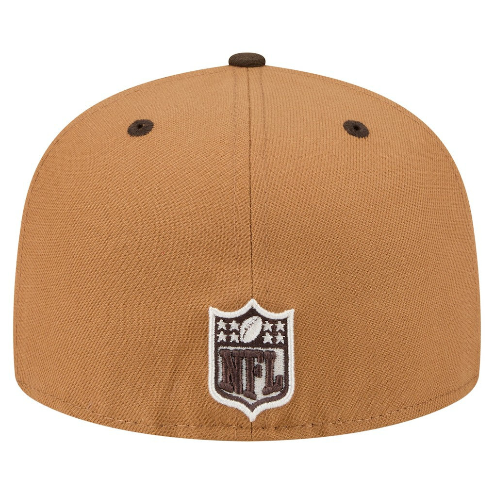 Kansas City Chiefs New Era Two-Tone Walnut 59FIFTY Fitted Hat - Light Brown/Dark Brown Hats