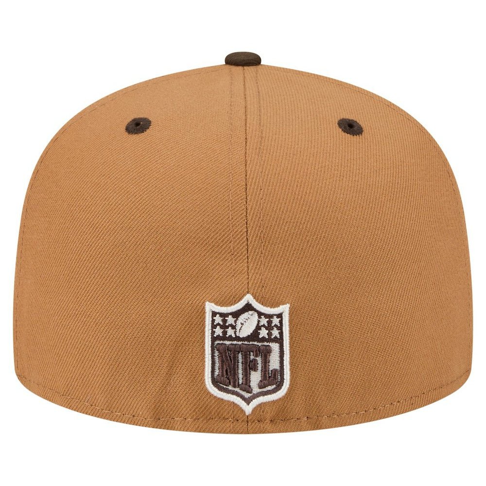 Kansas City Chiefs New Era Two-Tone Walnut 59FIFTY Fitted Hat - Light Brown/Dark Brown Hats