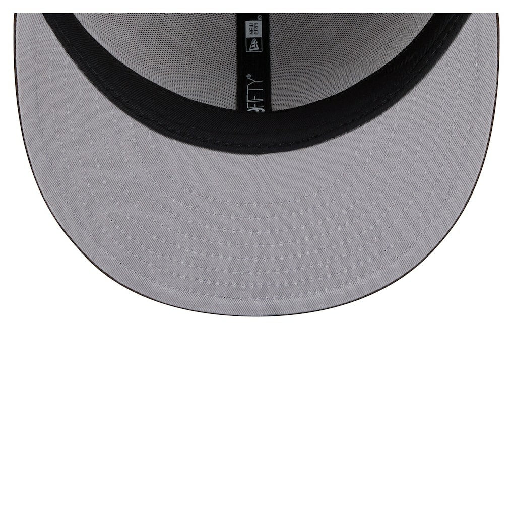 Los Angeles Chargers New Era Two-Tone Walnut 59FIFTY Fitted Hat - Light Brown/Dark Brown Hats