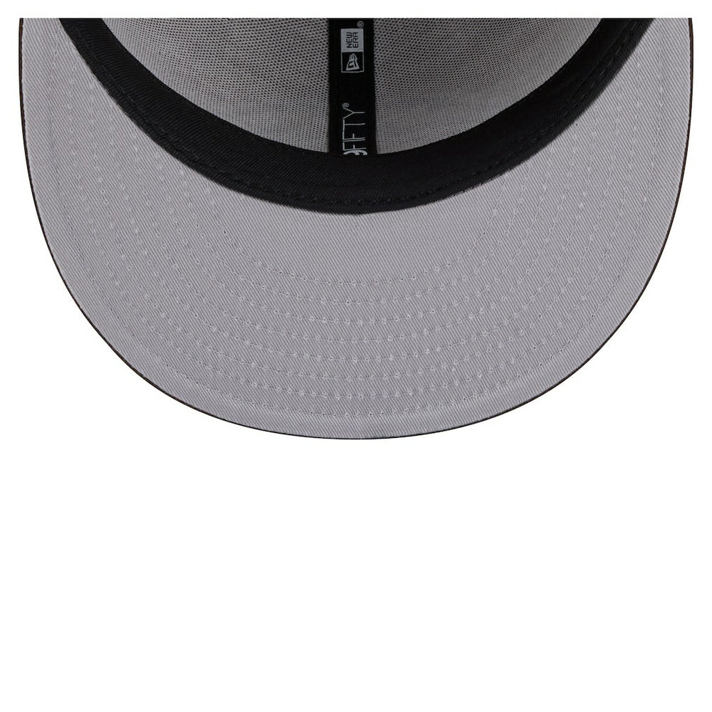 Los Angeles Chargers New Era Two-Tone Walnut 59FIFTY Fitted Hat - Light Brown/Dark Brown Hats
