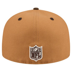 Minnesota Vikings New Era Two-Tone Walnut 59FIFTY Fitted Hat - Light Brown/Dark Brown Hats