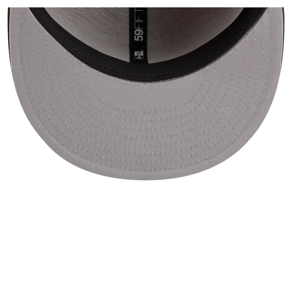 Minnesota Vikings New Era Two-Tone Walnut 59FIFTY Fitted Hat - Light Brown/Dark Brown Hats