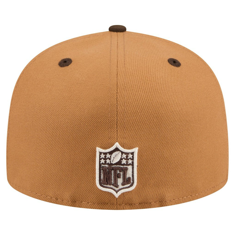 New Orleans Saints New Era Two-Tone Walnut 59FIFTY Fitted Hat - Light Brown/Dark Brown Hats
