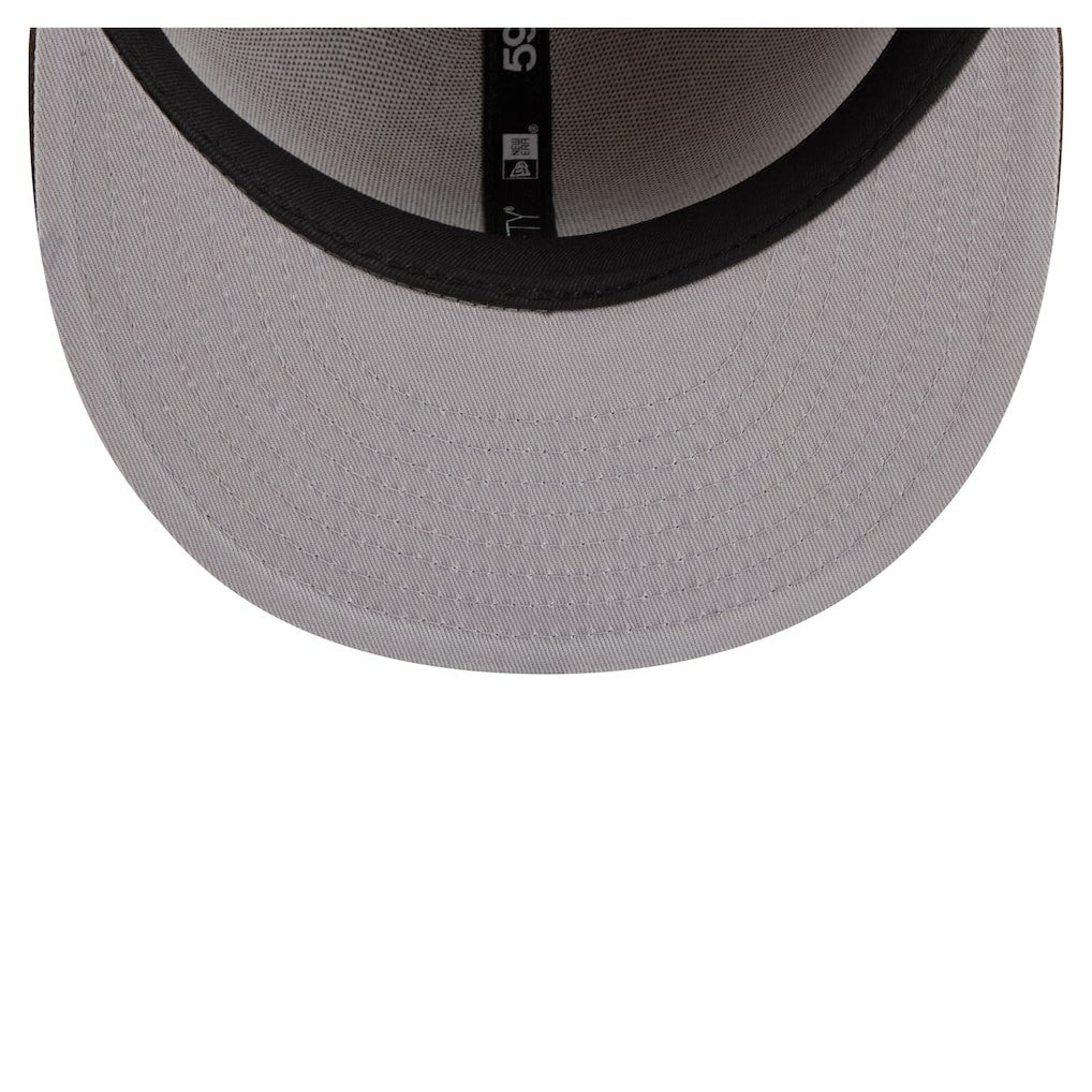 New Orleans Saints New Era Two-Tone Walnut 59FIFTY Fitted Hat - Light Brown/Dark Brown Hats