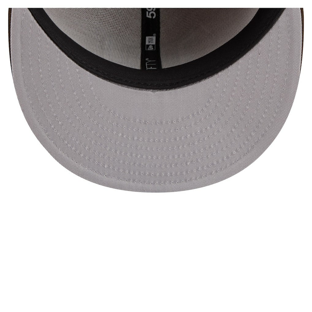 New York Giants New Era Two-Tone Walnut 59FIFTY Fitted Hat - Light Brown/Dark Brown Hats