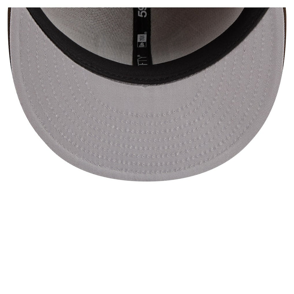 New York Giants New Era Two-Tone Walnut 59FIFTY Fitted Hat - Light Brown/Dark Brown Hats