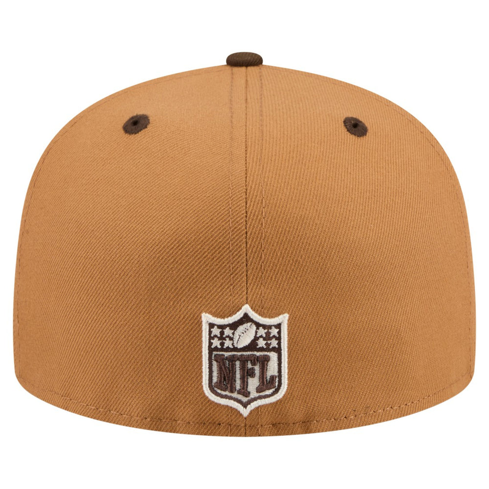 Tampa Bay Buccaneers New Era Two-Tone Walnut 59FIFTY Fitted Hat - Light Brown/Dark Brown Hats