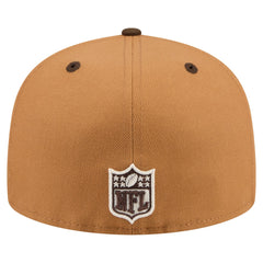 Tampa Bay Buccaneers New Era Two-Tone Walnut 59FIFTY Fitted Hat - Light Brown/Dark Brown Hats