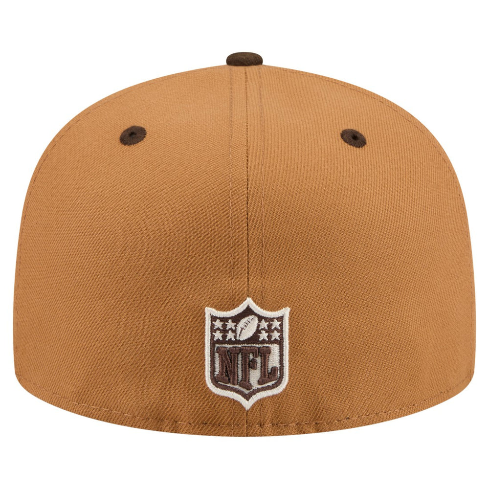 Tennessee Titans New Era Two-Tone Walnut 59FIFTY Fitted Hat - Light Brown/Dark Brown Hats
