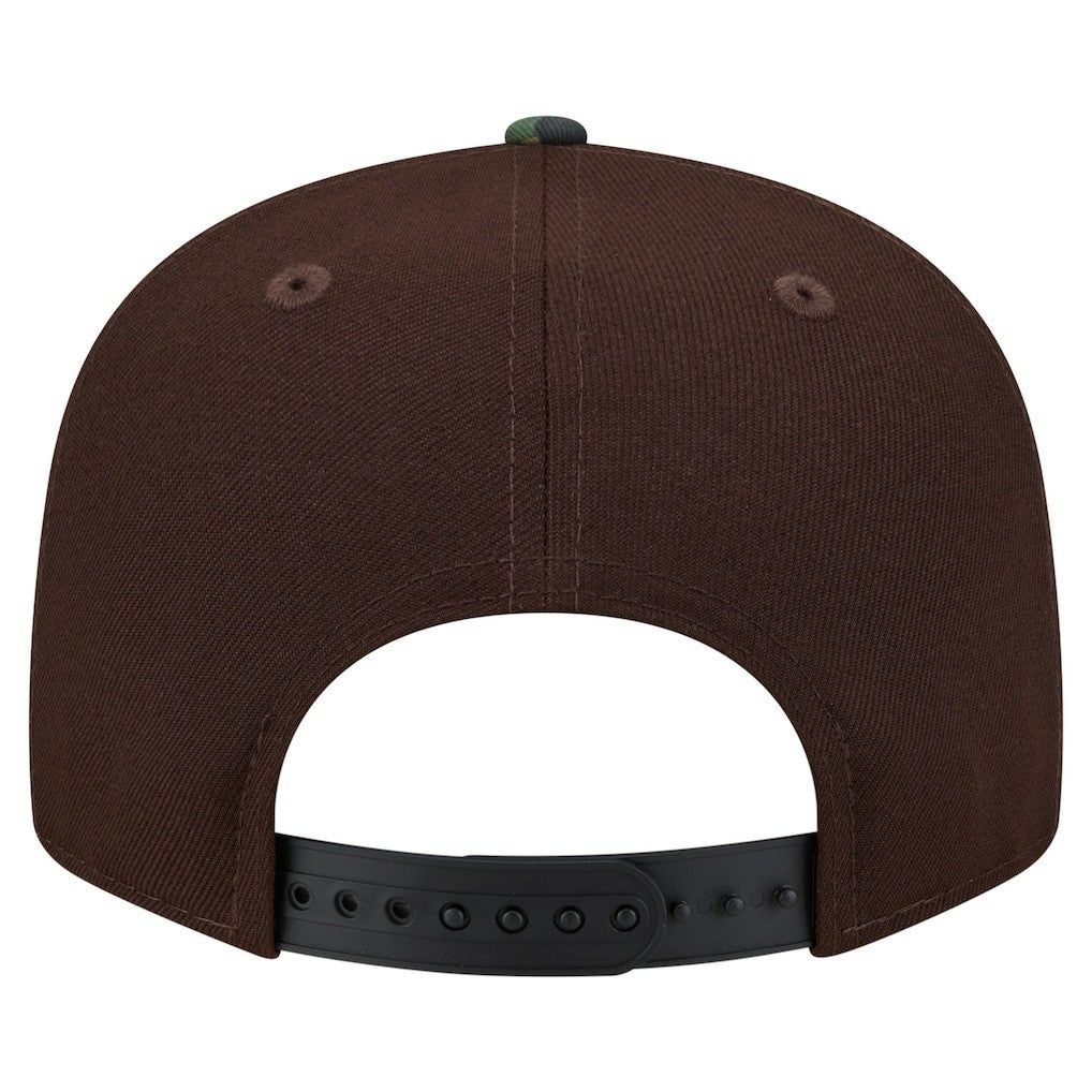 Miami Dolphins Adult Burnt Wood Camo 9FIFTY Snapback Hat - Dark Brown Hats