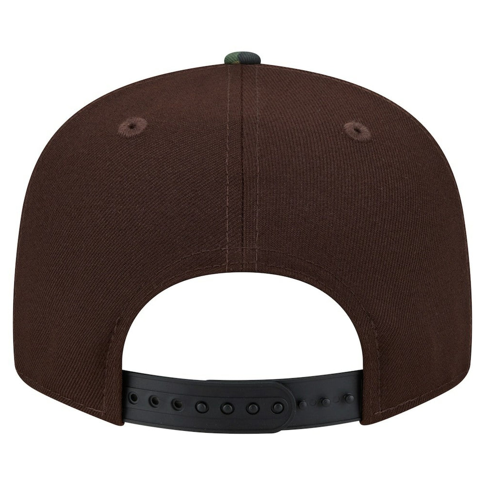 Miami Dolphins Adult Burnt Wood Camo 9FIFTY Snapback Hat - Dark Brown Hats