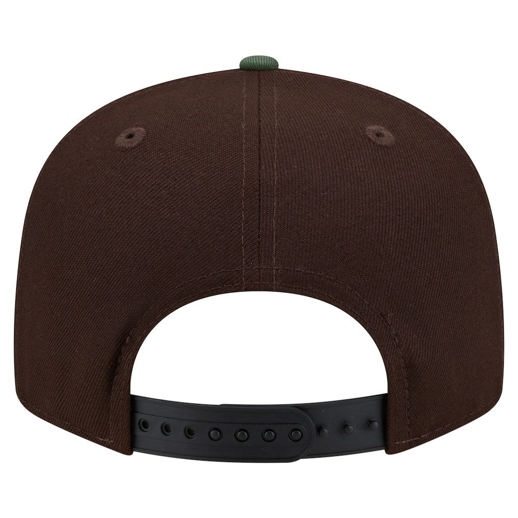 Minnesota Vikings Adult Burnt Wood Camo 9FIFTY Snapback Hat - Dark Brown Hats