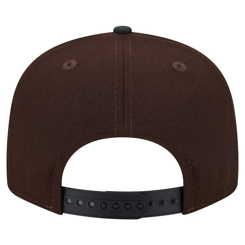 New England Patriots Adult Burnt Wood Camo 9FIFTY Snapback Hat - Dark Brown Hats