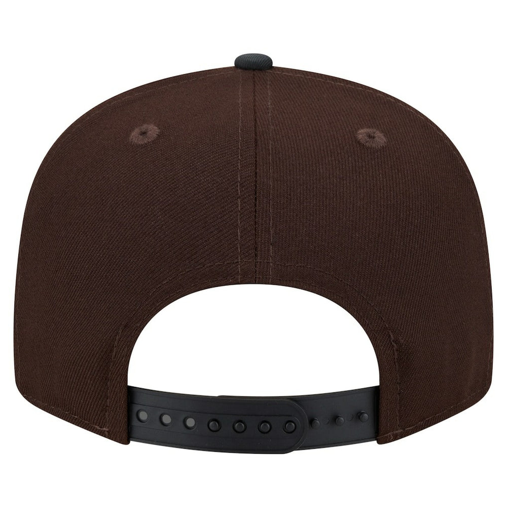New England Patriots Adult Burnt Wood Camo 9FIFTY Snapback Hat - Dark Brown Hats