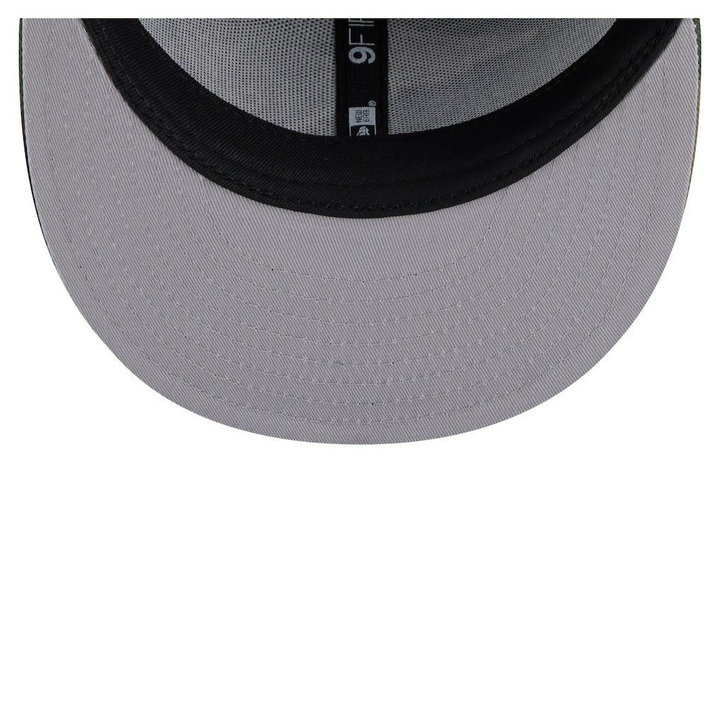 New England Patriots Adult Burnt Wood Camo 9FIFTY Snapback Hat - Dark Brown Hats
