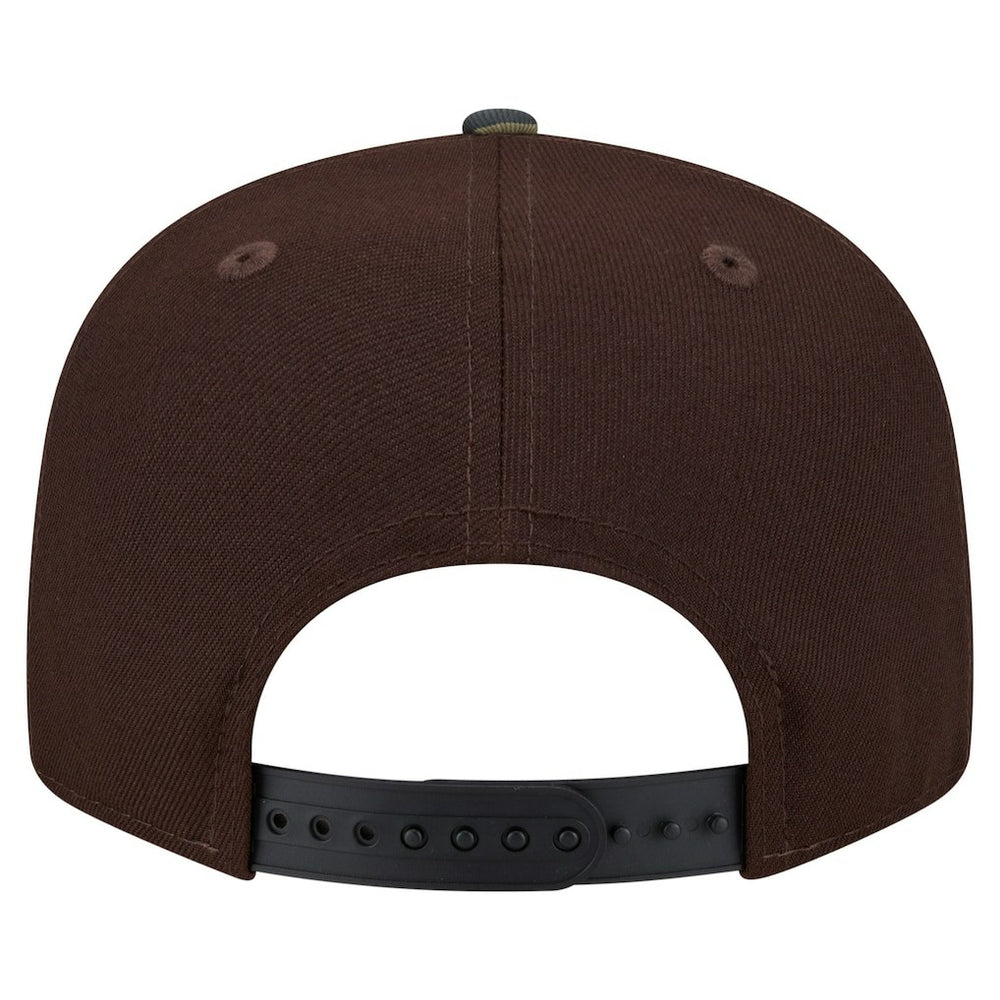 New York Giants Adult Burnt Wood Camo 9FIFTY Snapback Hat - Dark Brown Hats