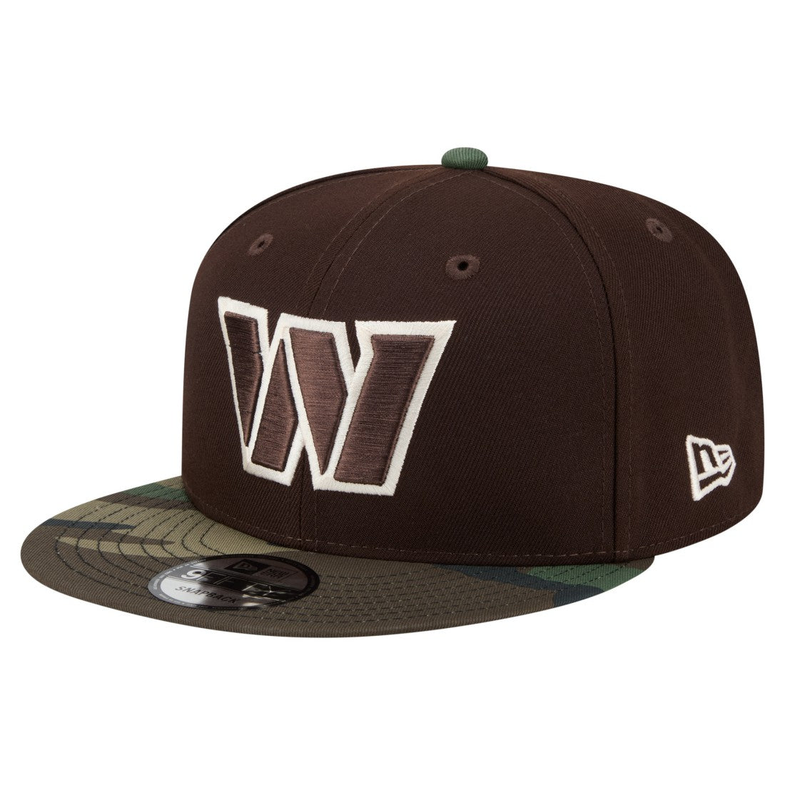 Washington Commanders Adult Burnt Wood Camo 9FIFTY Snapback Hat - Dark Brown Hats
