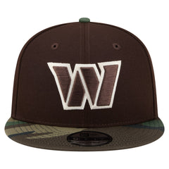 Washington Commanders Adult Burnt Wood Camo 9FIFTY Snapback Hat - Dark Brown Hats