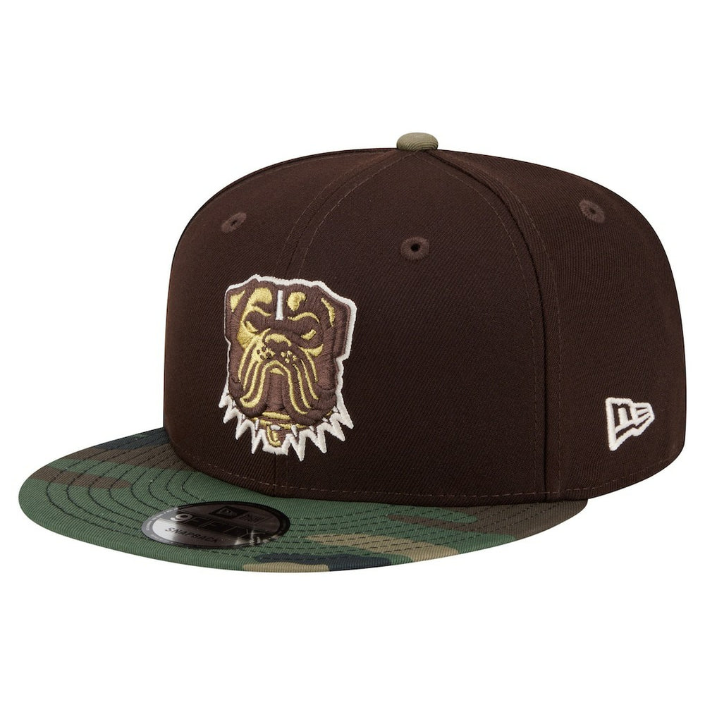 Cleveland Browns Adult Burnt Wood Camo 9FIFTY Snapback Hat - Dark Brown Hats