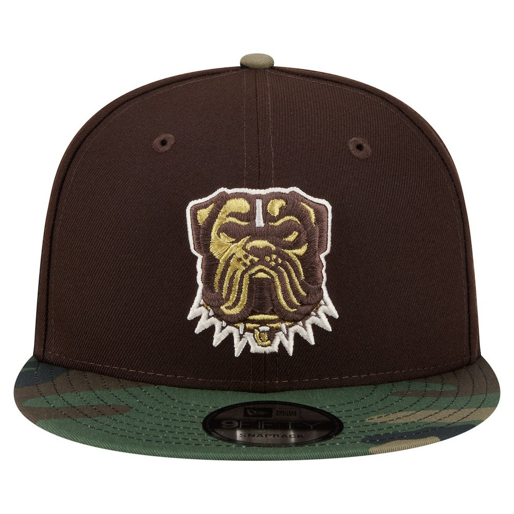 Cleveland Browns Adult Burnt Wood Camo 9FIFTY Snapback Hat - Dark Brown Hats