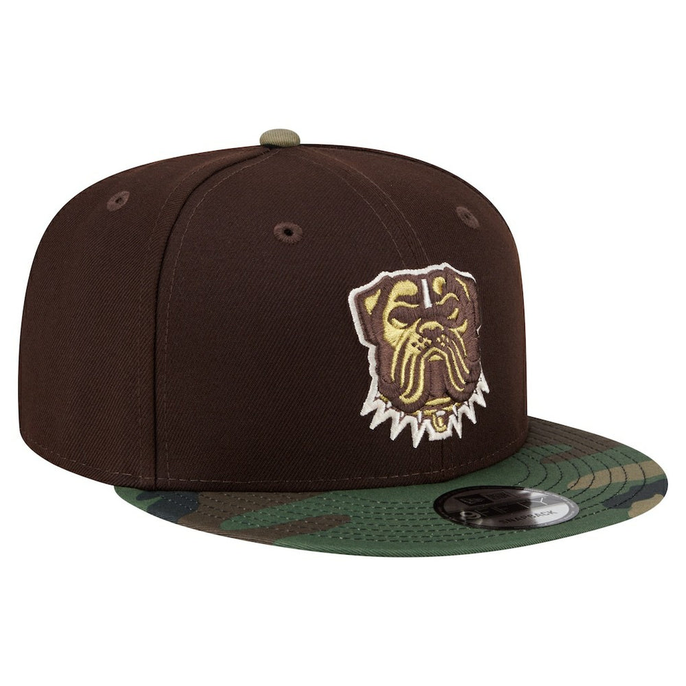 Cleveland Browns Adult Burnt Wood Camo 9FIFTY Snapback Hat - Dark Brown Hats