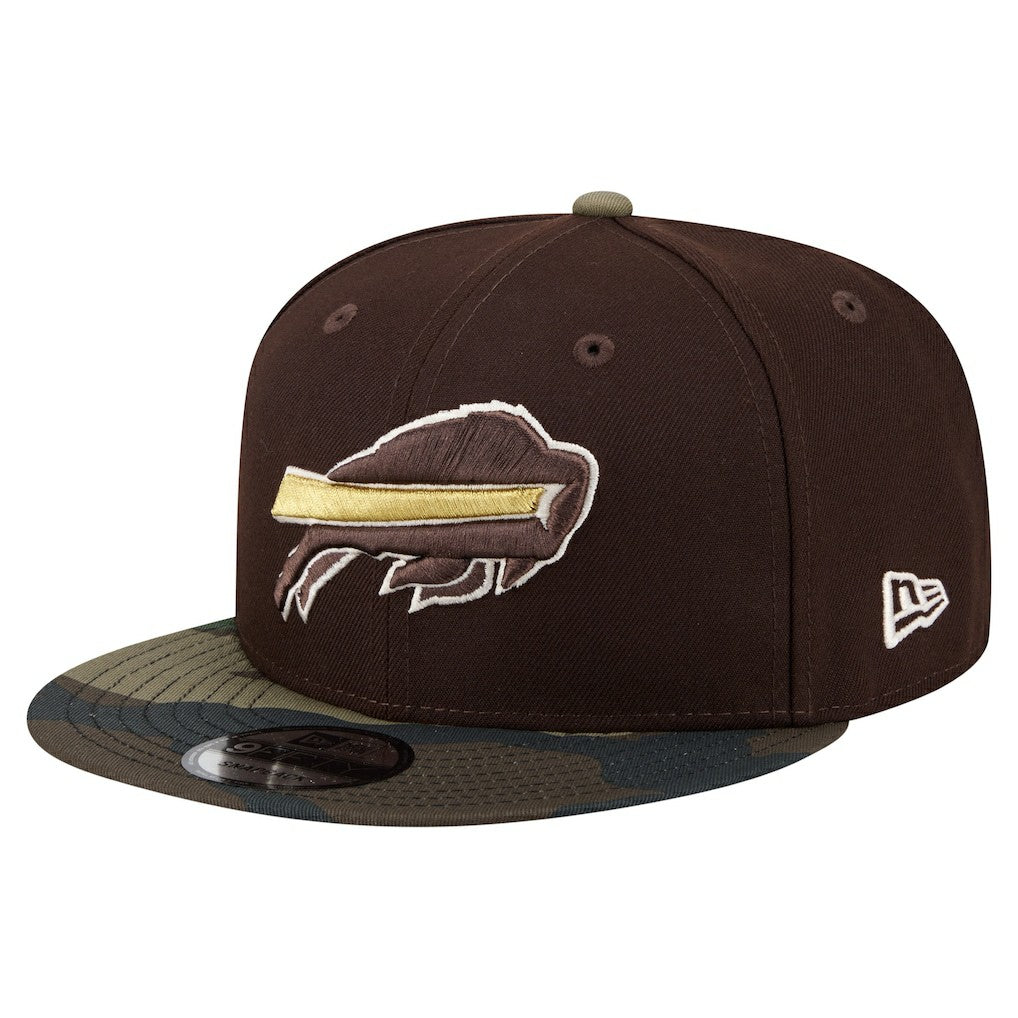 Buffalo Bills Adult Burnt Wood Camo 9FIFTY Snapback Hat - Dark Brown Hats