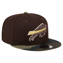 Buffalo Bills Adult Burnt Wood Camo 9FIFTY Snapback Hat - Dark Brown Hats