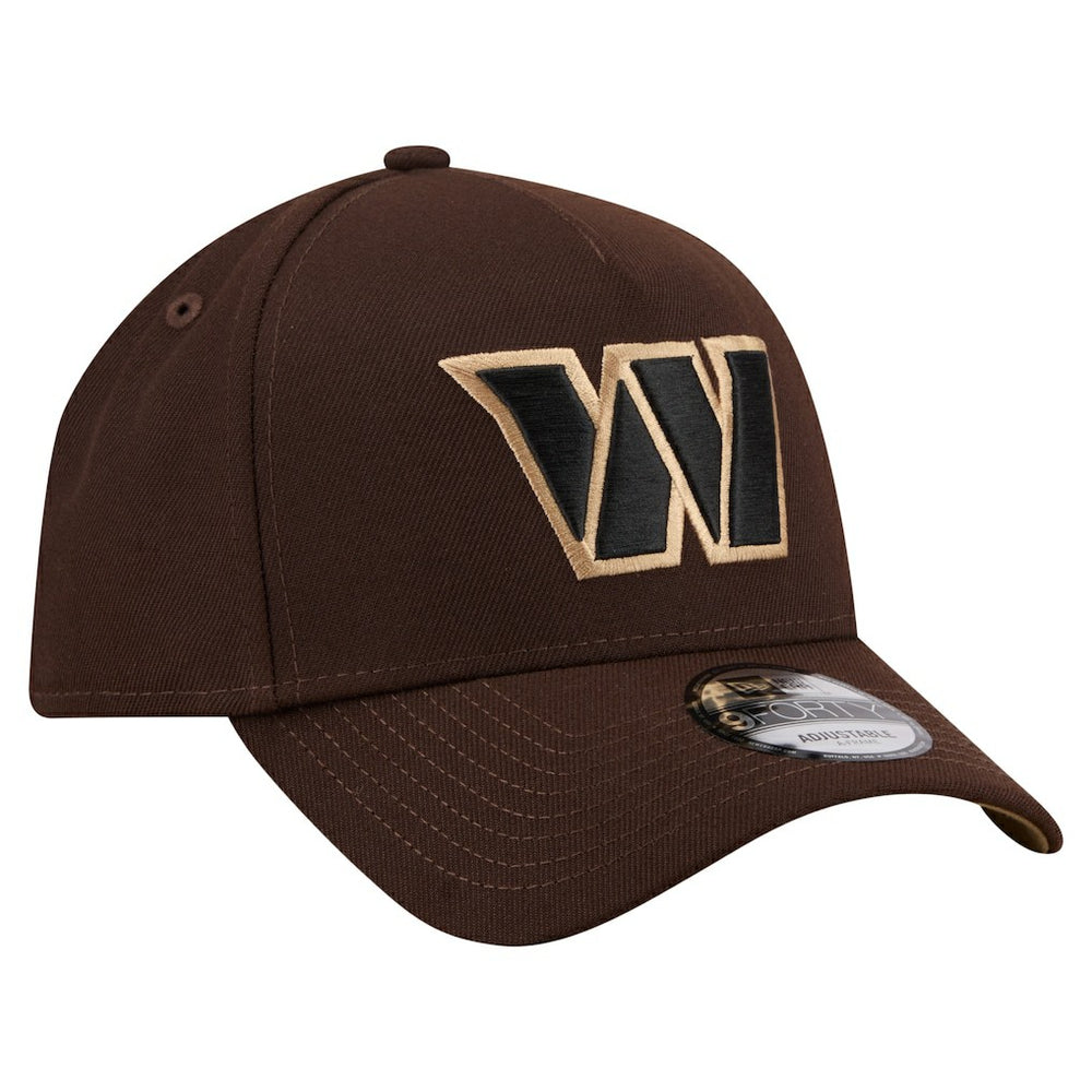 Washington Commanders New Era Burnt Wood A-Frame 9FORTY Adjustable Hat - Dark Brown Hats