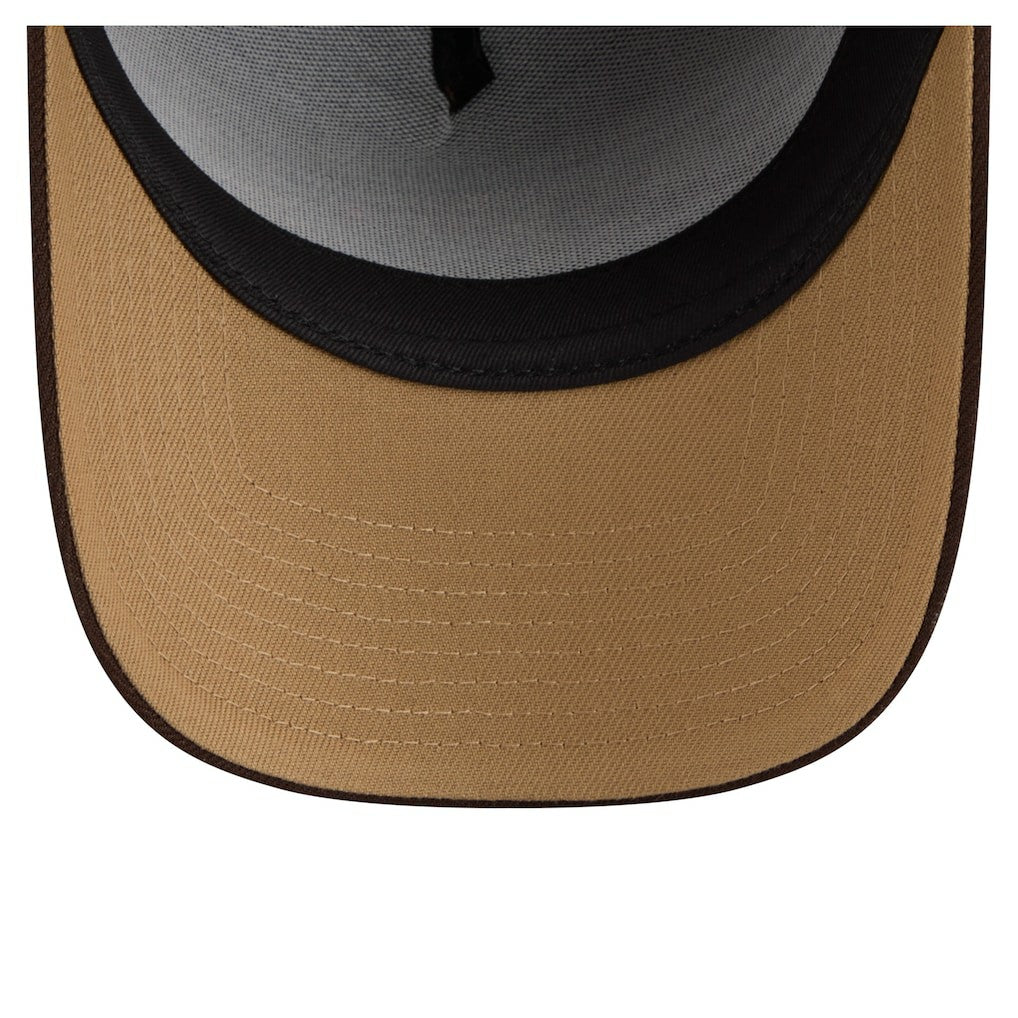 Baltimore Ravens New Era Burnt Wood A-Frame 9FORTY Adjustable Hat - Dark Brown Hats