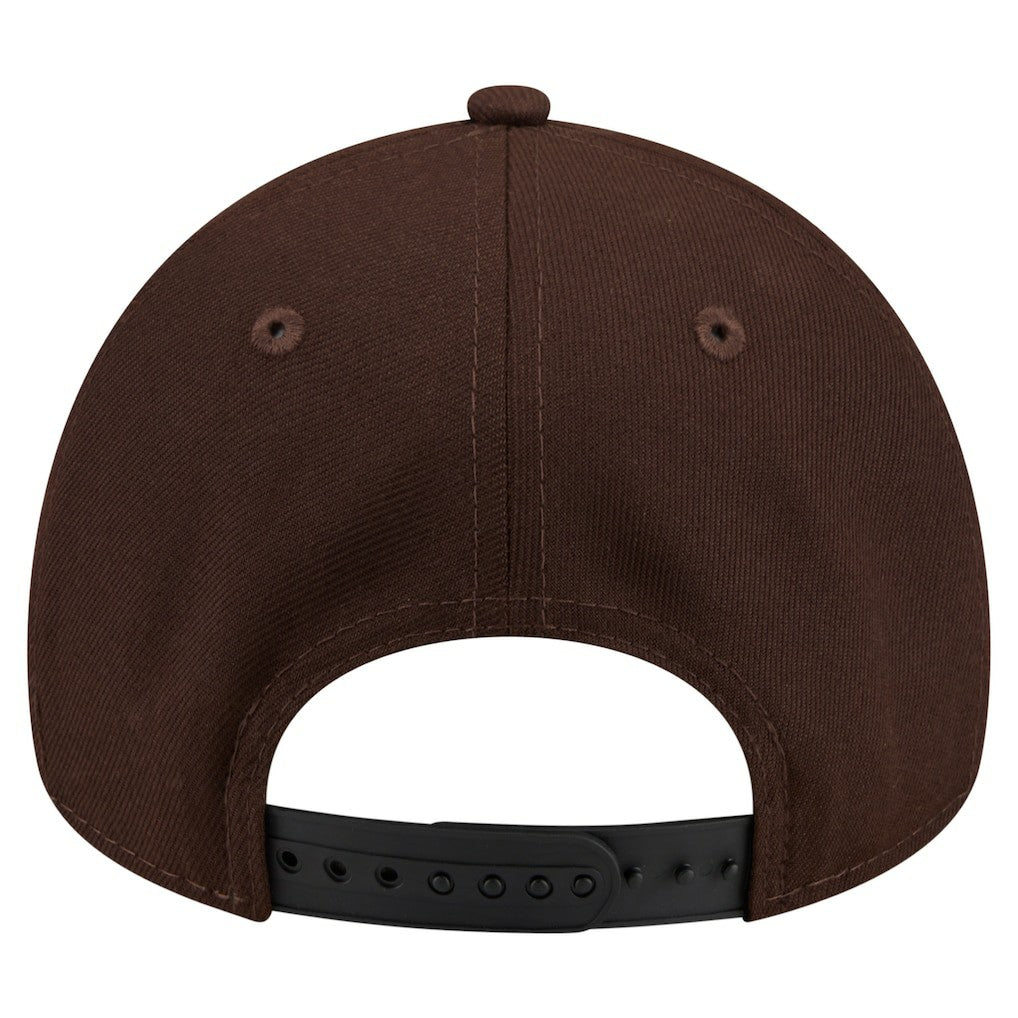 Cleveland Browns New Era Burnt Wood A-Frame 9FORTY Adjustable Hat - Dark Brown Hats