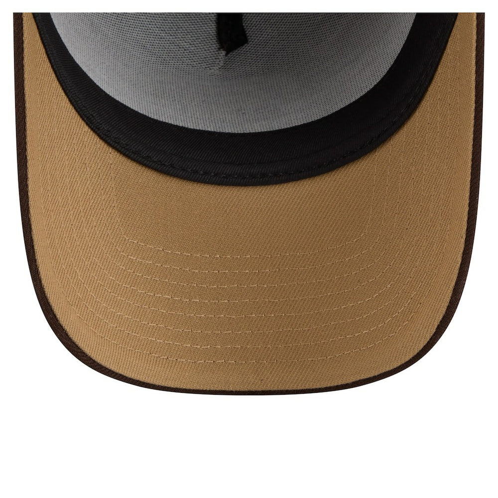 Cleveland Browns New Era Burnt Wood A-Frame 9FORTY Adjustable Hat - Dark Brown Hats