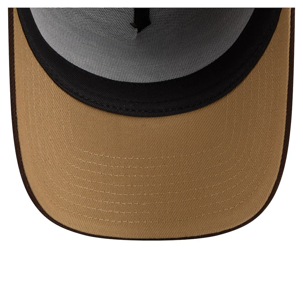 Detroit Lions New Era Burnt Wood A-Frame 9FORTY Adjustable Hat - Dark Brown Hats
