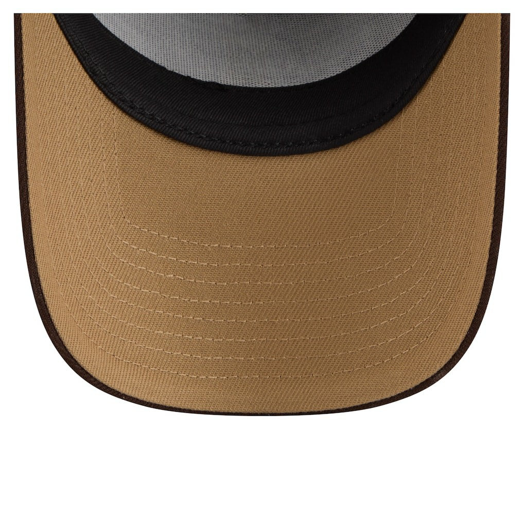 Miami Dolphins New Era Burnt Wood A-Frame 9FORTY Adjustable Hat - Dark Brown Hats