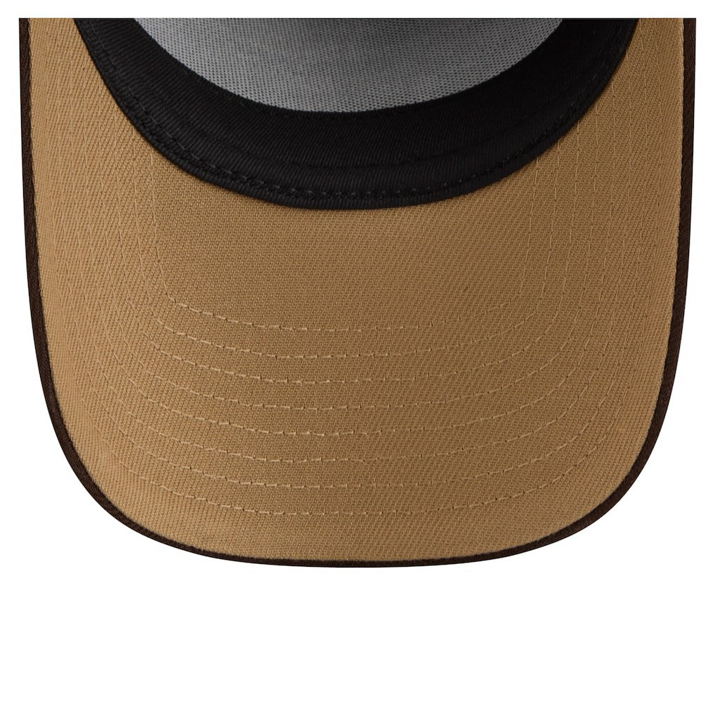 Minnesota Vikings New Era Burnt Wood A-Frame 9FORTY Adjustable Hat - Dark Brown Hats