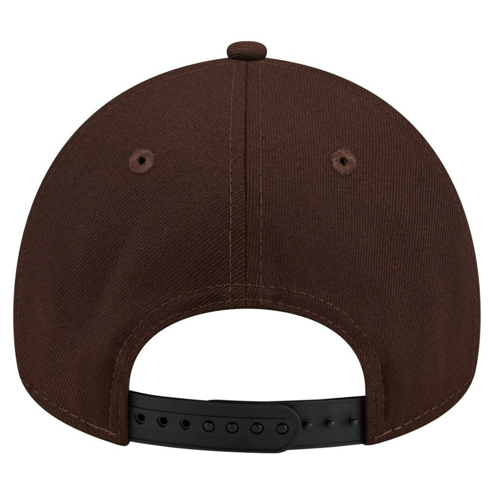 New England Patriots New Era Burnt Wood A-Frame 9FORTY Adjustable Hat - Dark Brown Hats