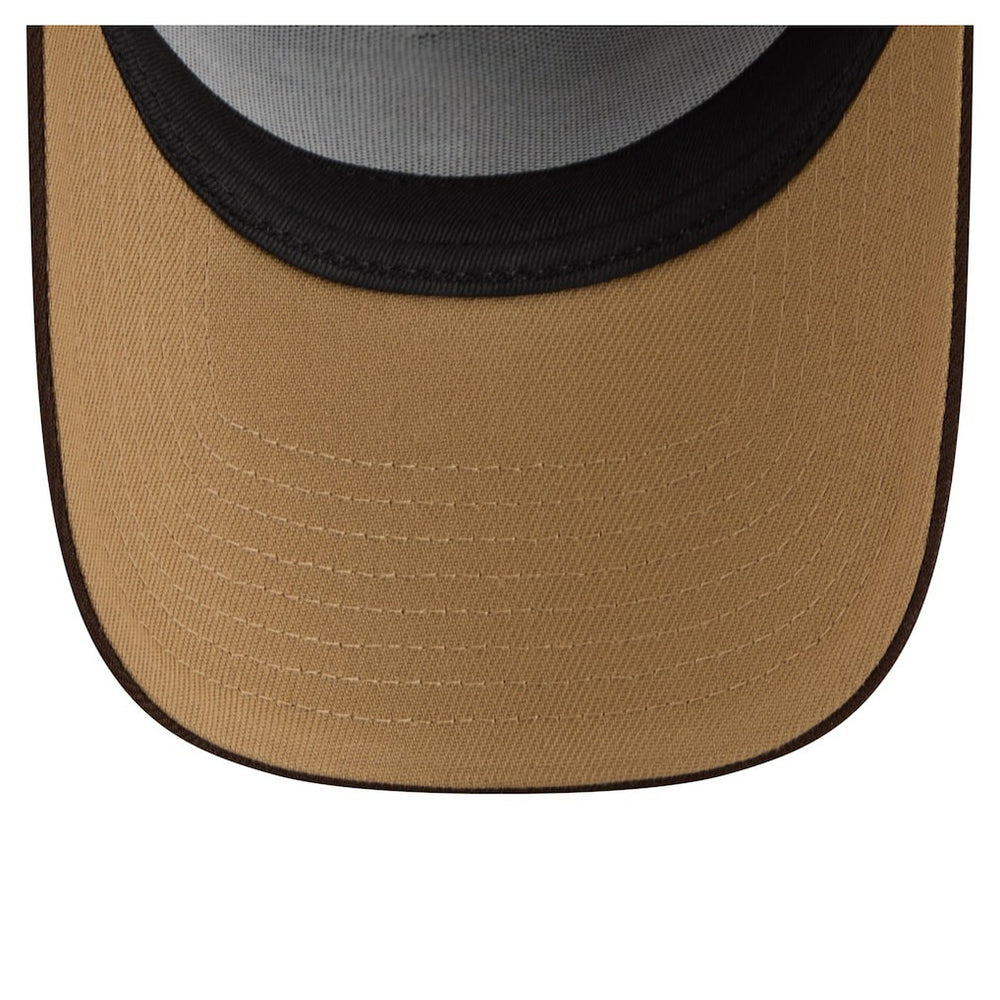 New England Patriots New Era Burnt Wood A-Frame 9FORTY Adjustable Hat - Dark Brown Hats