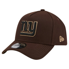 New York Giants New Era Burnt Wood A-Frame 9FORTY Adjustable Hat - Dark Brown Hats