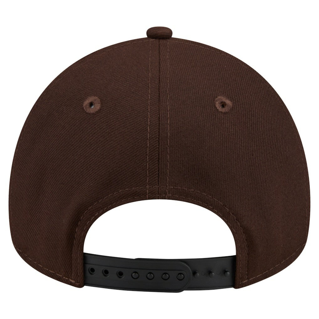 New York Giants New Era Burnt Wood A-Frame 9FORTY Adjustable Hat - Dark Brown Hats
