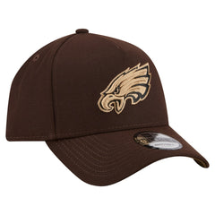 Philadelphia Eagles New Era Burnt Wood A-Frame 9FORTY Adjustable Hat - Dark Brown Hats