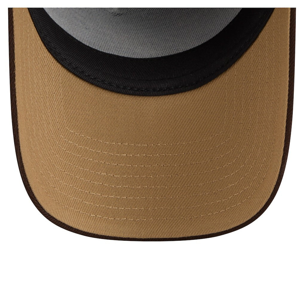 Philadelphia Eagles New Era Burnt Wood A-Frame 9FORTY Adjustable Hat - Dark Brown Hats